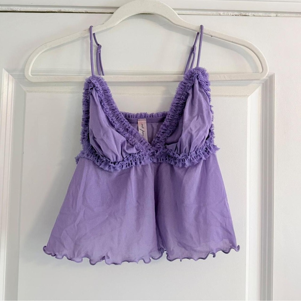 Out From Under Urban Outfitters Lavender Mesh Fairy Cami Top Purple Y2K Small